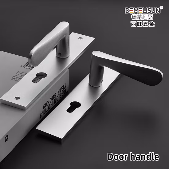 Basic Customization Bedroom Door Lever Handle for Wooden Door Stainless Steel 304 Modern Interior Door Handles Satin Black Gold Door Handle